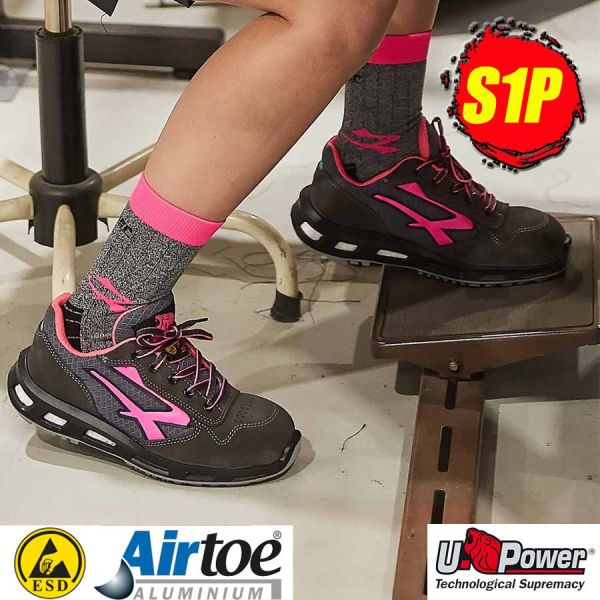 U-Power Verok, S1P - Sicherheitshalbschuh für Damen, 