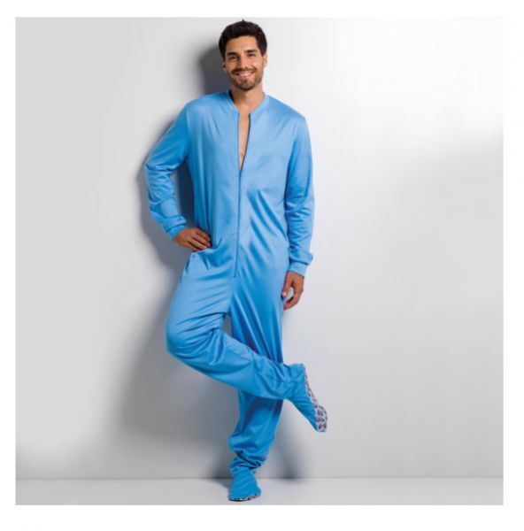 FÜSSCHENPYJAMA Light-blue uni GAGGOHAAS DAMEN UND HERREN, 3175000030