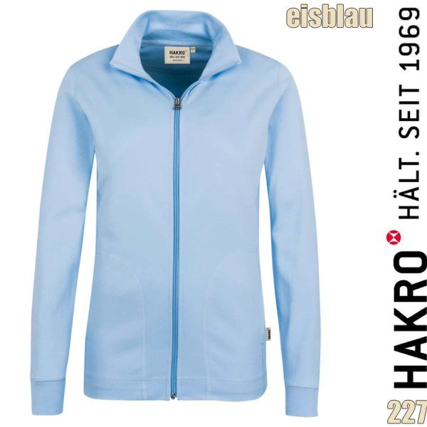 NO. 227 Hakro Damen Interlockjacke, eisblau