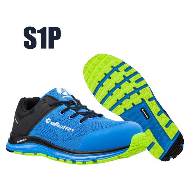 Sicherheitshalbschuh Lift Blue Impulse Low S1P ESD-Albatros