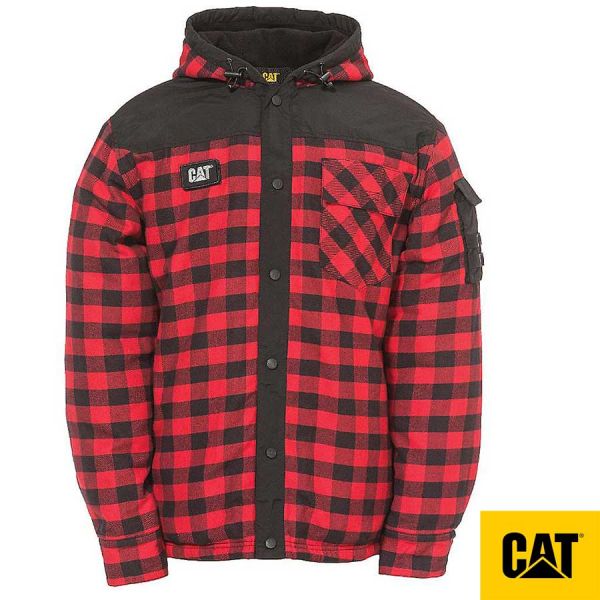 CAT Jacke SEQUOIA - rot-schwarz, 4641748