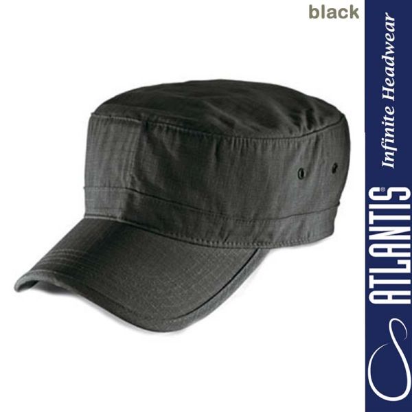 Army Cap, ATLANTIS Headwear,, black