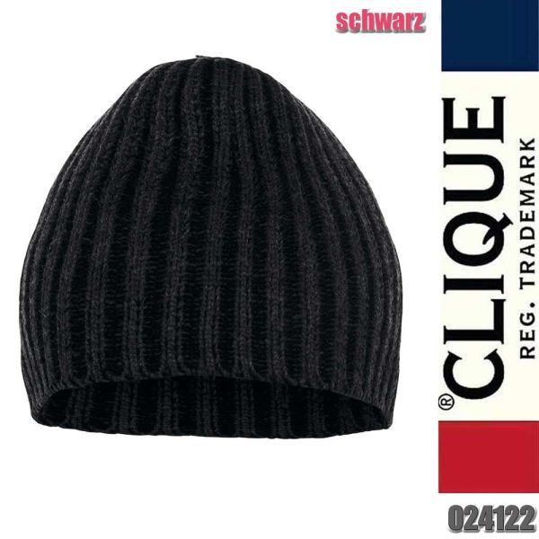 Milton dicke Strickmütze, Clique - 024122, schwarz