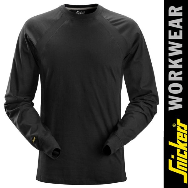 SNICKERS Workwear Langarm T- Shirt,2402 black - SALE