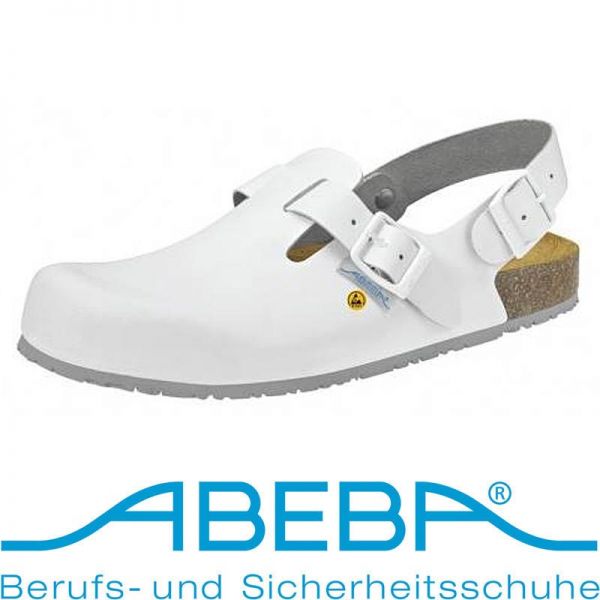 ABEBA Arbeits - Clog 4040 - weiss - ESD