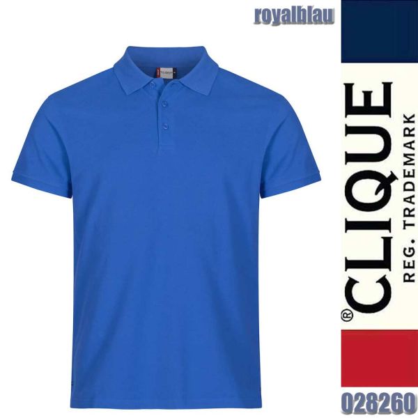 Heavy Premium Polo, Clique - 028260, royalblau