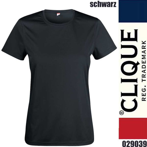 Basic Active-T Ladies, T-Shirt Damen, Clique - 029039, schwarz