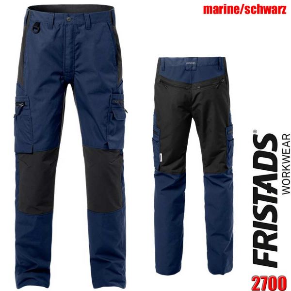 Service Stretch Hose, 2700, FRISTADS Workwear, 126515, marine,schwarz