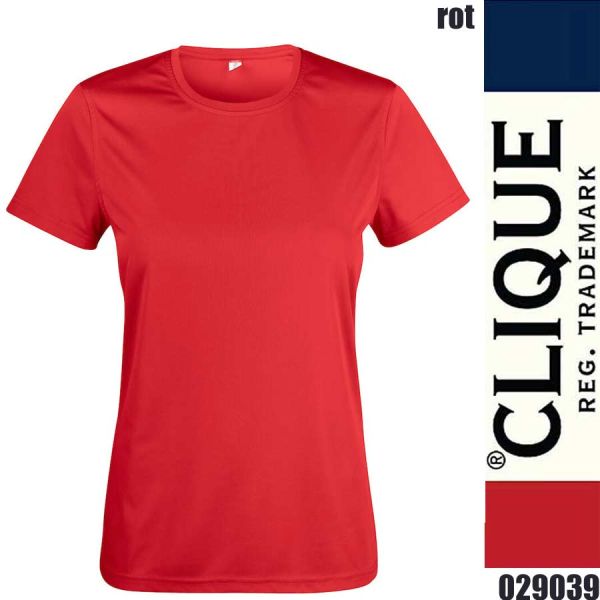 Basic Active-T Ladies, T-Shirt Damen, Clique - 029039, rot