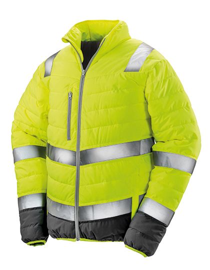 Mens Soft Padded Safety Jacket, HI-VIS