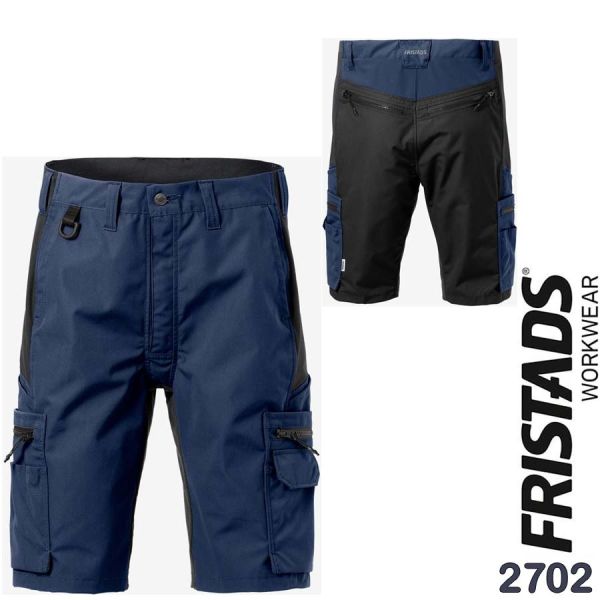 Service Stretch Shorts, 2702, FRISTADS, marine, schwarz