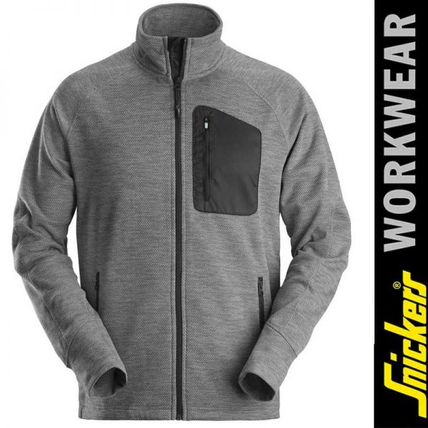 FlexiWork Fleece Arbeitsjacke - SNICKERS Workwear - 8042-grey-black