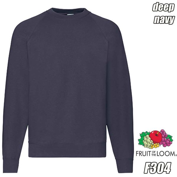 Classic Raglan Sweatshirt, F304, FRUIT OF THE LOOM