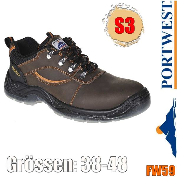 Mustang, Sicherheits-Lederschuh, S3, PORTWEST, FW59