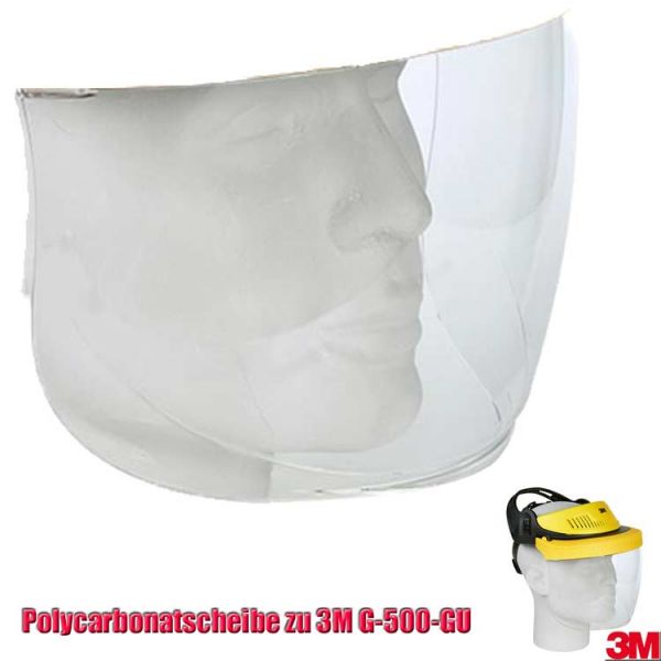 Polycarbonatscheibe 5F-11 zu 3M G500-GU