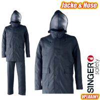 Regenschutz Jacke und Hose, PU/PVC, blau VPLRAINY, SINGER Safety Regenschutz Jacke und Hose, PU/PVC, blau VPLRAINY, SINGER Safety