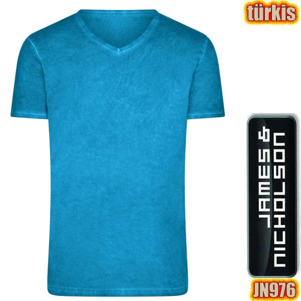 Herren Spray T-Shirt, JN976, JAMES&Nicholson