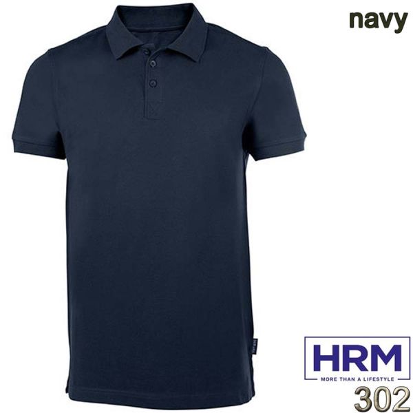 Heavy Stretch Poloshirt, HRM, 302, navy