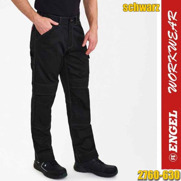 Combat Handwerkerhose, ENGEL Workwear, 2760-630, schwarz