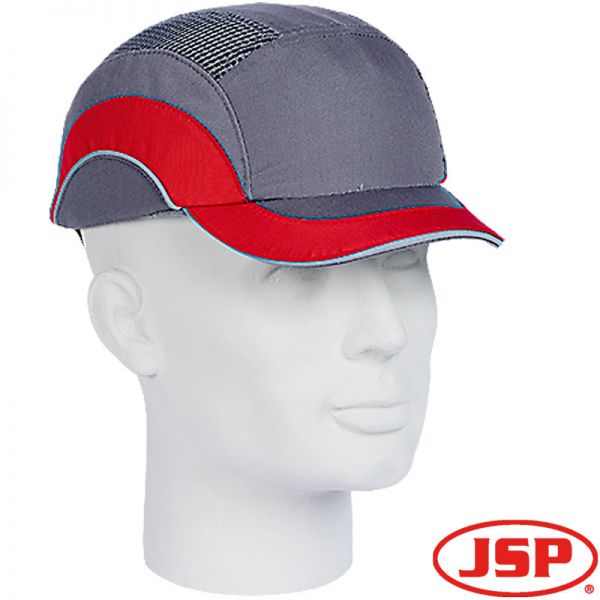 Anstoss - Schirmmütze grau-rot -Hard Cap- JSP