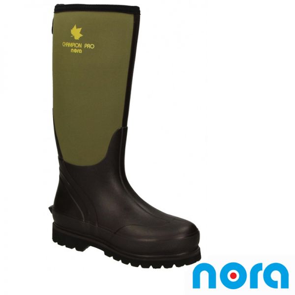 Champion Pro d'br/oliv Gummi-/Neoprenstiefel - NORA