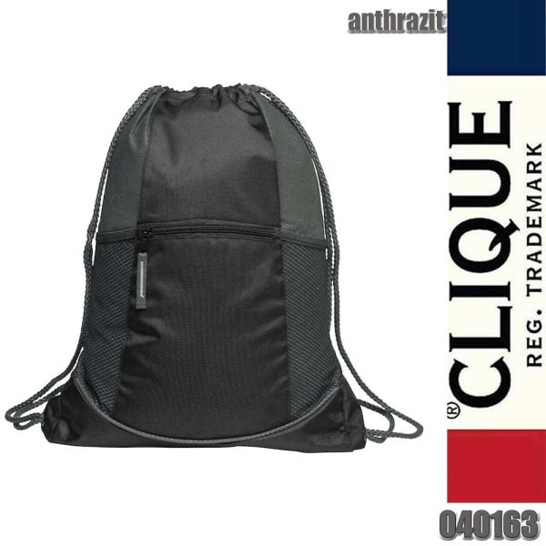 Smart Backpack Rucksacktasche mit Kordelzug, Clique - 040163, anthrazit