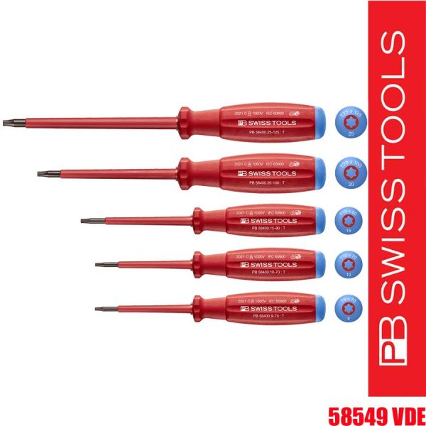 Schraubenziehersatz PB 58549 VDE, TORX, Swiss Grip,