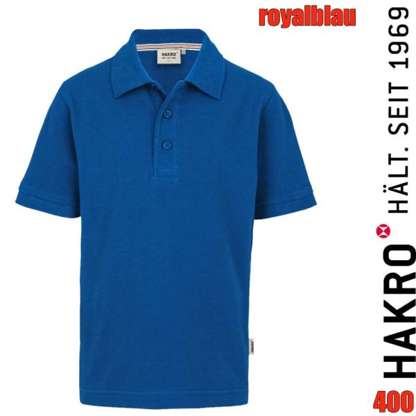 NO. 400 Hakro Kinder Poloshirt Classic, royalblau