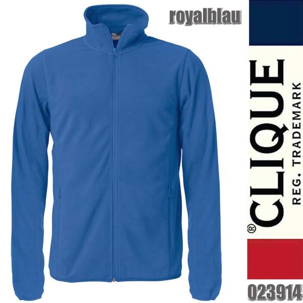 Basic Micro Fleece Jacket, Clique - 023914, royalblau