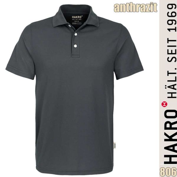 NO. 806 Hakro Poloshirt Coolmax, anthrazit