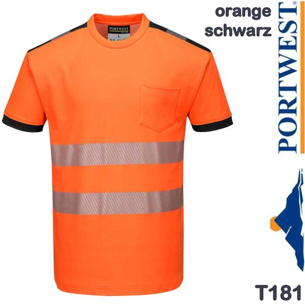 HI-VIS T-Shirt, kurzarm, T181, PORTWEST