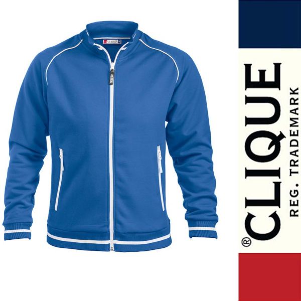 Craig sportliche Sweat Jacke mit Stehkragen, Clique - 021053-royalblau