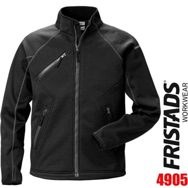 Softshell Stretchjacke 4905 - FRISTADS Workwear - 120962-schwarz