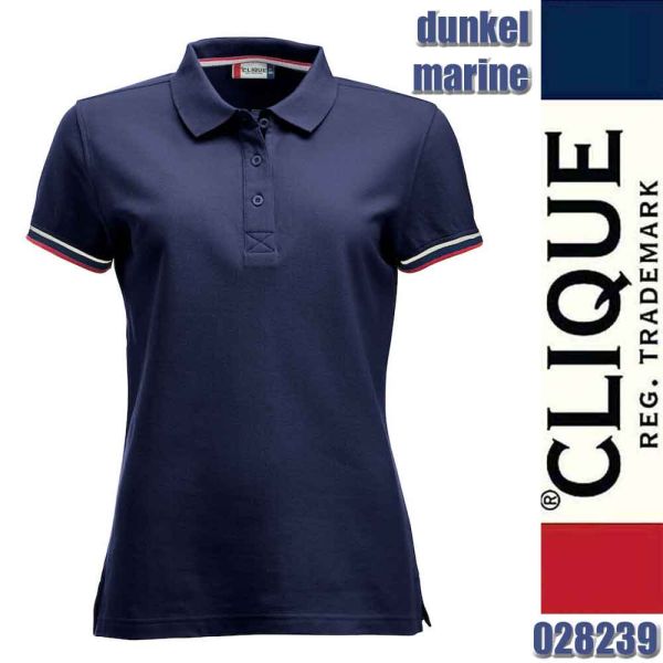 Newton Ladies Polo Shirt, Clique - 028239, dunkel marine