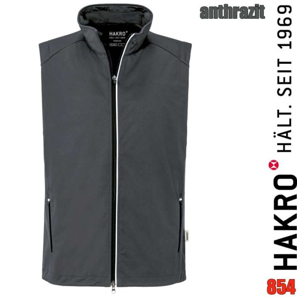 NO. 854 Hakro Light Softshell Weste Edmonton, anthrazit