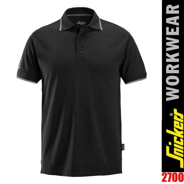 Polo - Shirt, SNICKERS Workwear, SSC-2700 , schwarz, PROMOTION