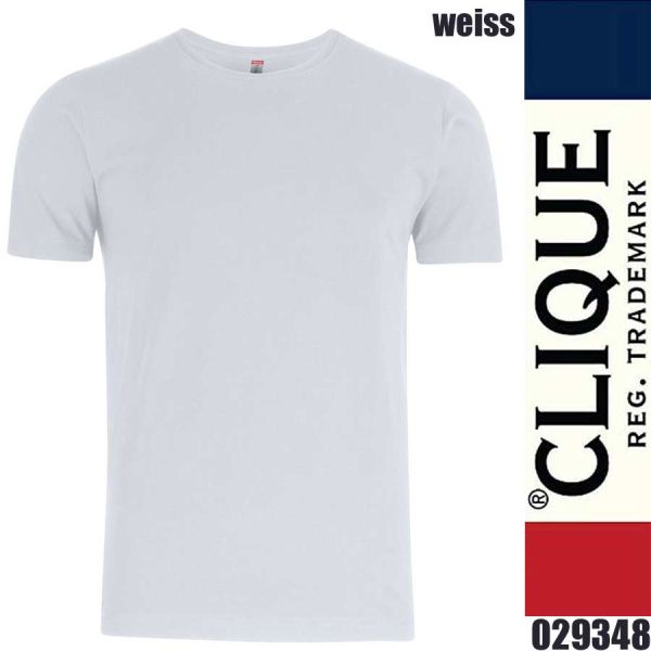 Premium Fashion-T, T-Shirt rundhals, Clique - 029348, weiss