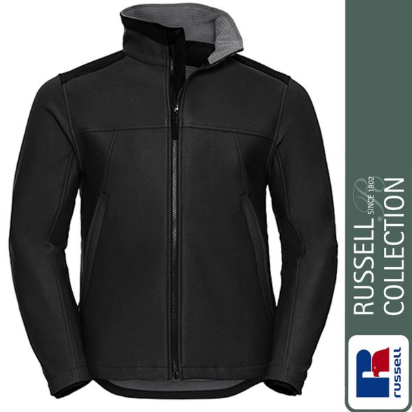 Heavy Duty Workwear Softshell Jacket, Russel - Z018-schwarz