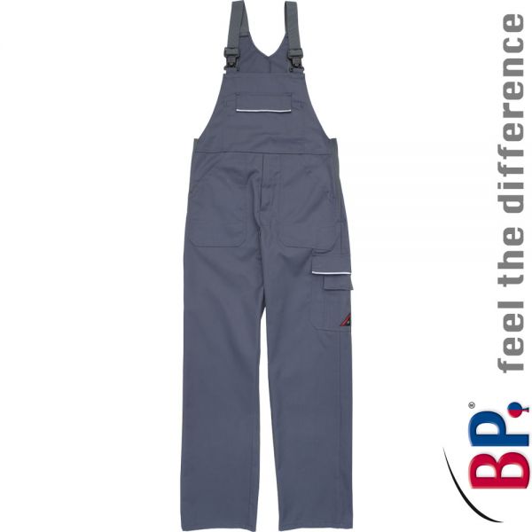 BP Workwear-Latzhose 1604, WORK & Wash, grau-