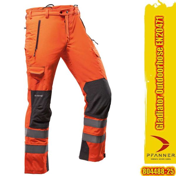 GLADIATOR Outdoorhose EN20471 - orange - Pfanner 804488-25