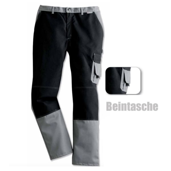 COMFORT Worker Arbeitshose, 8009-grau/schwarz