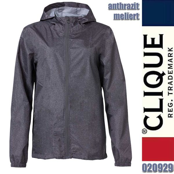 Basic Rain Jacket, Clique - 020929, anthrazit meliert