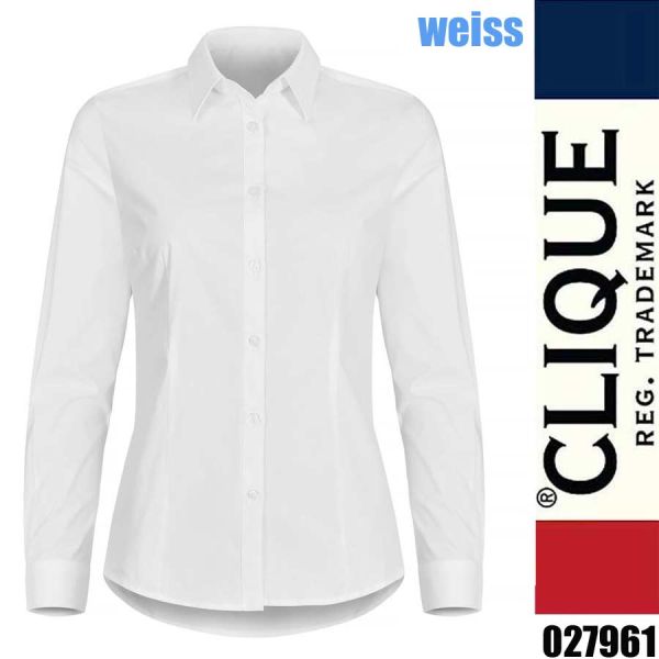Stretch Shirt LS Lady, Hemd Damen, Clique - 027961, weiss