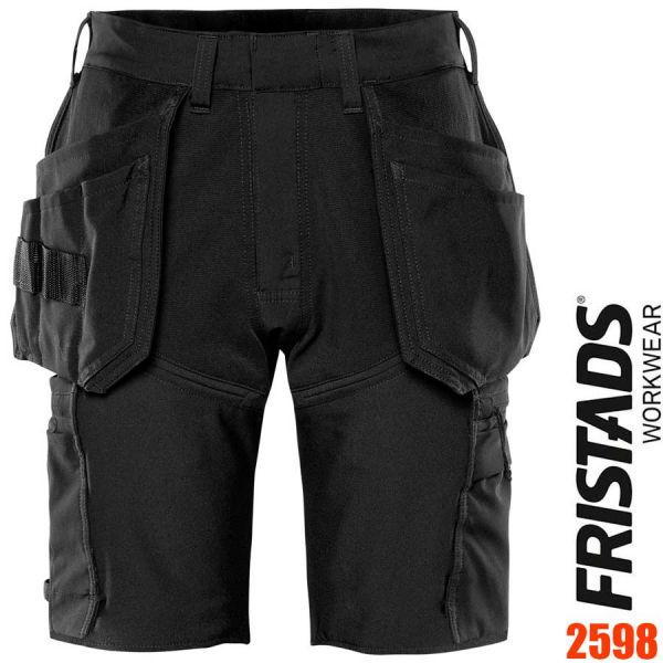 Handwerker Stretch - Shorts, 2598, FRISTADS, 134119, schwarz