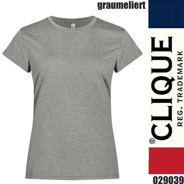 Basic Active-T Ladies, T-Shirt Damen, Clique - 029039, graumeliert