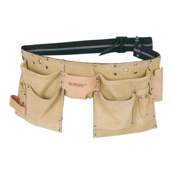 Werkzeugtasche, Spaltleder - 11 Fächer - IRONSIDE