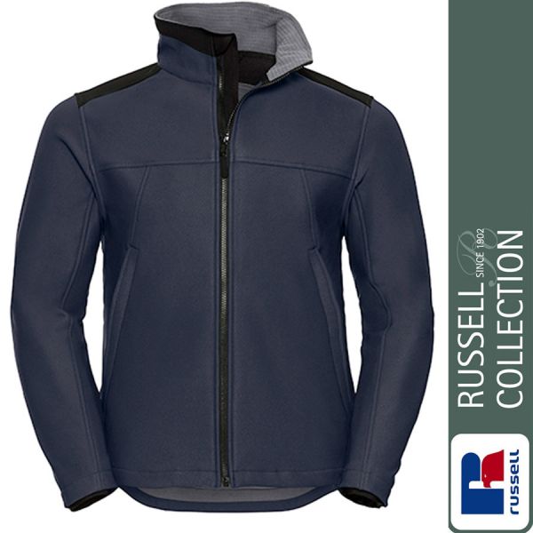 Heavy Duty Workwear Softshell Jacket, Russel - Z018-french navy