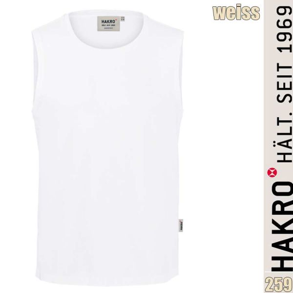 NO. 259 Hakro Tank-Top Classic, weiss