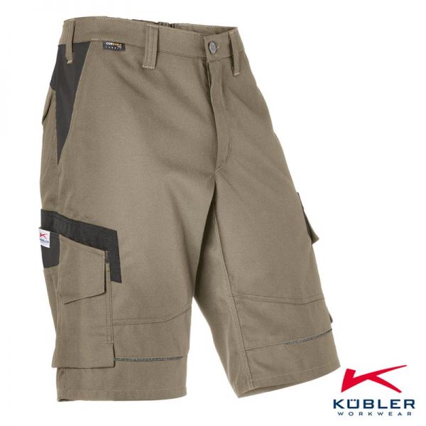 Shorts, INNOVATIQ, Kübler Workwear, 2430, sandbraun-schwarz