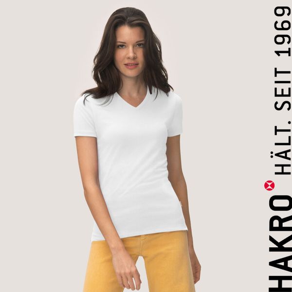 NO. 169 Hakro Damen V-Shirt Cotton Tec